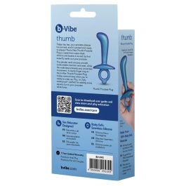 Plug Anal B-Vibe Azul (7,6 cm)