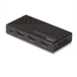 Lindy HDMI 8K60 Switch de 2 Puertos para 2 Dispositivos Fuente a una Pantalla con Auto Switching y Control IR