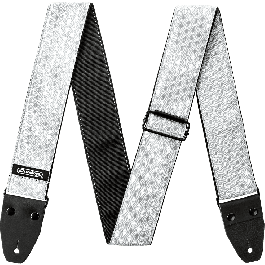 Correa Guit/ Bajo Jacquard - Cube Hatch Light Grey