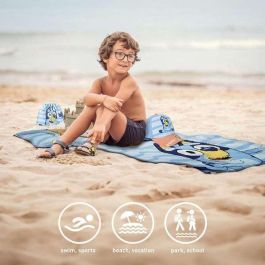 Cerdá Saquito Bluey con Toalla y Gorra Infantil Azul para Niños de 2 a 8 Años
