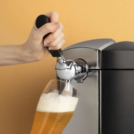 Hkoenig BW1778 Dispensador de Cerveza 5L con Sistema de Enfriamiento Integrado y Pantalla LED