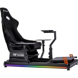 Thermaltake GSC-F50-CPASBB-01 Cabina de Vuelo GF500 Flight Simulator Aluminio Negro, 120 kg de Capacidad Máxima