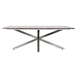 Mesa Centro Moderno DKD Home Decor Plateado 80 x 45 x 130 cm