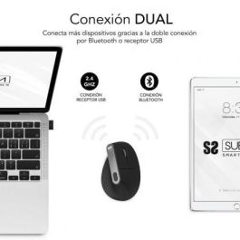 SUBBLIM NATURE VERTICAL ERGO DUAL MOUSE BATTERY BLACK