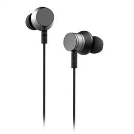 Elbe AU-P20-MIC Auriculares Intra-Auditivos con Micrófono y Control de Reproducción, Negros/Plata