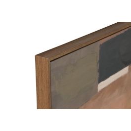 Lienzo Home ESPRIT Marrón Beige Terracota Abstracto Urbano 100 x 4 x 100 cm (2 Unidades)