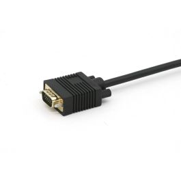 Equip 119338 Cable DisplayPort a VGA HD15 Macho-Macho 2.0m, 1920x1200/60HZ, Plug and Play, Negro