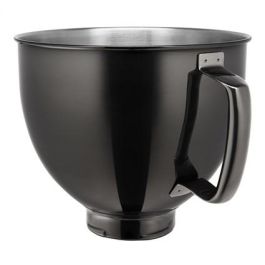 Kitchenaid 5KSM5SSBRB Bol de Acero Inoxidable Negro Radiant para Robot con Cabezal Inclinable