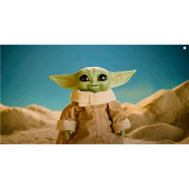 Hasbro Galactic Snackin Grogu Figura Interactiva Baby Yoda The Child Mandalorian Star Wars 23cm Sonidos y Movimientos +4 Años
