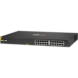 HP Enterprise Aruba 6000 24G + 4SFP PoE+ (370W) Switch Gestionado Montaje en Rack L3 Gigabit Ethernet 24 Puertos