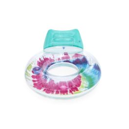 Bestway BES1695829505894 Boya Hinchable Multicolor, Diámetro 117 cm con Reposacabezas, Asas y Portavasos Bestway BES1695829505894 Boya Hinchable Multicolor, Diámetro 117 cm con Reposacabezas, Asas y Portavasos
