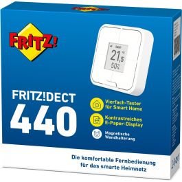 AVM FRITZ!DECT 440 Taster para Smart-Home con Display - Control Inteligente Blanco