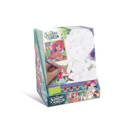 Coralia Lienzo Pinta por Números, Kit Manualidades para Niños y Adultos, Marco Pino, Pintura Acrílica, Edad 7+