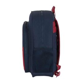Mochila Escolar F.C. Barcelona Azul Granate (32 x 38 x 12 cm)