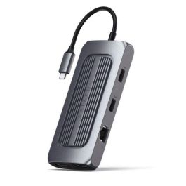 Satechi Adaptador Multiport MX USB-C con Dual 4K HDMI, 100W PD, Gigabit Ethernet, USB-C, 2 x USB-A 3.0, Lector SD y Audio Jack Precio: 181.69000025. SKU: B1ALT6QESX