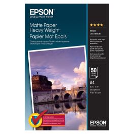 Epson Papel Mate de Alto Gramaje, A4, 50 Hojas de 167g. Matte Paper Heavy Weight Precio: 18.49999976. SKU: S8405047