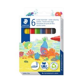 Staedtler Rotulador Grueso Noris 340 C6 Estuche de Cartón con 6 Marcadores Colores Surtidos Punta Jumbo 3.0 mm Tinta Lavable Precio: 9.5000004. SKU: B12SFZFZPD