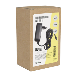 BX3 LIGHT Transformador LED 36W 230V a 12V DC 3A Fuente de Alimentación para Tiras LED, BX3-KDTR1236W