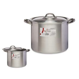 Olla de Aluminio Kinvara 24 cm 8 L - Plata, Apta Gas/Horno/Lavavajillas (6 Unidades) Precio: 77.95000048. SKU: B1GLHZXCRM