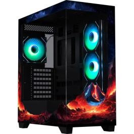 BitFenix Caja de PC CETO Premium Volcano - Semitorre ATX sin Fuente - 4 Ventiladores A-RGB 120 mm - Negra Precio: 117.49999998. SKU: B19C4TM7YL