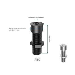 Vivolink Solution for cables through desks black large up to 55mm Vivolink Solution for cables through desks black large up to 55mm
