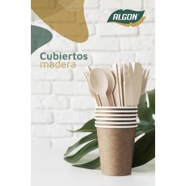 Algon Set 12 Cucharas de Café de Madera 13.8 cm (24 Unidades)