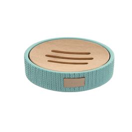 DKD Home Decor Jabonera Urban de Cemento y Bambú, Color Verde Menta, Medidas 11 cm Largo x 11 cm Ancho x 2.5 cm Alto Precio: 7.49999987. SKU: S3041014