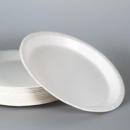 Set de 12 platos redondos naturales 28 cm Algon (12 Unidades) Set de 12 platos redondos naturales 28 cm Algon (12 Unidades)