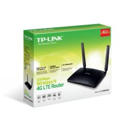 TP-LINK TL-MR6400 router inalámbrico Banda única (2,4 GHz) Ethernet rápido 3G 4G Negro