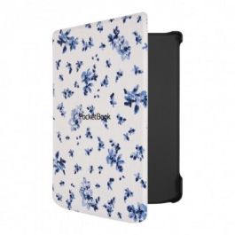 Pocketbook Funda Shell Series Verse + Carcasa Flores Blanco y Azul 6" Compatible Verse / Verse Pro