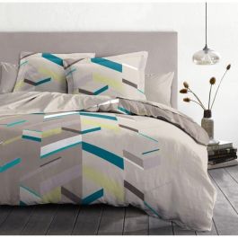 Home Linge Passion HOM5037632621674 Juego Nórdico Funda Nórdica + 2 Fundas Almohada Algodón 57 Hilos 220x240 cm Taupe