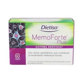 DIETISA Memoforte Plus 60 Cápsulas - Suplemento para Memoria y Concentración con Vitaminas B y Zinc Precio: 22.5900004. SKU: B138EAKABS