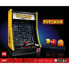 LEGO 10323 Icons PAC-MAN Juego Arcade, Maqueta para Construir para Adultos, Máquina de Juego con Personajes
