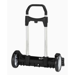 Safta Evolution P.Black C Trolley Negro Carro Portamochilas Escolar Fabricado en España con Ruedas Antivibración