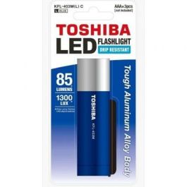 Toshiba KFL-403M Linterna LED compacta 85 Lúmenes, 3xAAA, Azul, Aluminio, resistente a goteo, 6 horas de autonomía Precio: 7.49999987. SKU: B1JKLX95S7