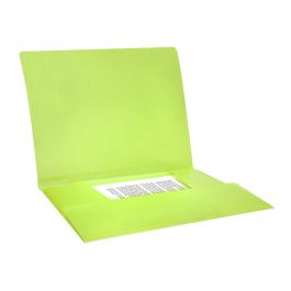 Carpeta Liderpapel Gomas Solapas Polipropileno Din A4 Amarillo Fluor Opaco