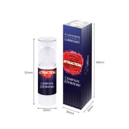 Lubricante Attraction Champán de Fresa Lubricante Attraction Champán de Fresa