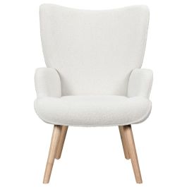 Sillón Rizo Rhea Blanco Home Deco Factory Sillón Rizo Rhea Blanco Home Deco Factory