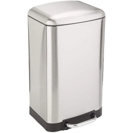 Kitchen Move Cubo de basura con pedal GREENWICH - 30L - Acero inoxidable