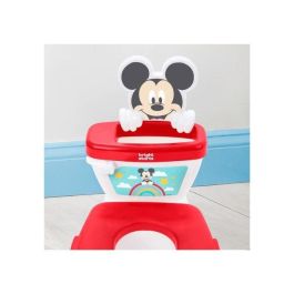 Bright Starts BRI17552 - Orinal 2 en 1 Disney Baby Mickey MySize, Mini Inodoro con Reductor de Asiento y Orinal Extraíble para Fácil Limpieza