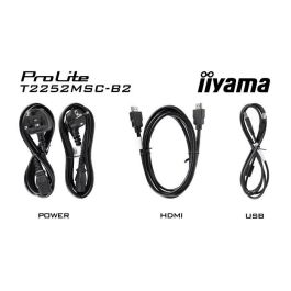 iiyama T2252MSC-B2 Monitor Táctil 21.5" IPS Full HD (1920x1080) 5ms HDMI DP USB Altavoces Negro