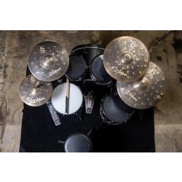 Zildjian Set de Platos S Dark: Hi Hat 14", Crash 16", Crash 18", Ride 20" para Sonido Oscuro y Explosivo