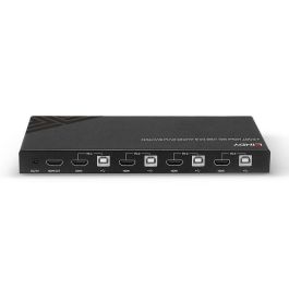 Lindy 4 Port HDMI 4K60, USB 2.0 & Audio KVM Switch Lindy 4 Port HDMI 4K60, USB 2.0 & Audio KVM Switch