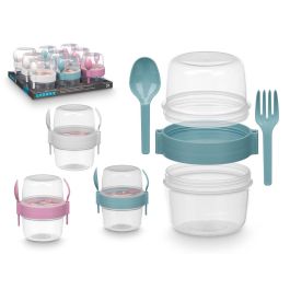 Recipiente Plastico Cubiertos 800Ml Surtidos Col Leknes 12X13CM (18 Unidades) Precio: 30.79000001. SKU: B156C9R24X