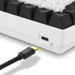 Sharkoon SKILLER SGK50 S3 Teclado Mecánico Gateron Yellow USB QWERTZ Alemán RGB Blanco Gaming