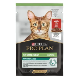Purina Pro Plan Feline Esterilizado - Comida Húmeda para Gatos Adultos con Carne en Salsa, 26 x 85 gr - Mantiene Peso Saludable Precio: 30.5000003. SKU: B1FWTTP4AZ