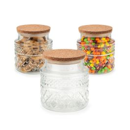 Inde Tarro de Vidrio con Tapón de Corcho 600 ml (12 Unidades)