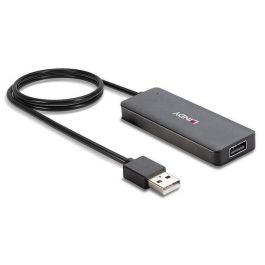 Lindy Concentrador USB 2.0 de 4 Puertos para PC USB Tipo A, 480Mbps, Retrocompatible USB 1.1/1.0, Plug & Play, Alimentación por Bus/DC Lindy Concentrador USB 2.0 de 4 Puertos para PC USB Tipo A, 480Mbps, Retrocompatible USB 1.1/1.0, Plug & Play, Alimentación por Bus/DC