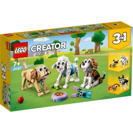 LEGO 31137 Creator Perros Adorables, Juego de Construcción 3 en 1, Juguete de Plástico con 475 Piezas para Niños