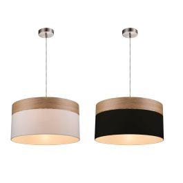 Lampara Techo Scandi DKD Home Decor Blanco Negro 38 x 25 x 38 cm (2 Unidades) Precio: 98.50000039. SKU: S3020766